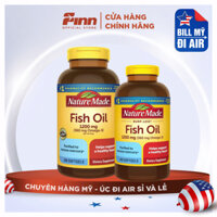 [BILL ÚC AIR] Viên uống bổ sung Omega 3 Nature Made fish oil 360mg-1200mg