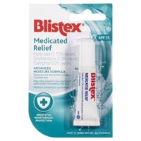 [Bill Úc] kem giảm đau cho môi khô nứt nẻ Blistex Medicated Relief SPF 15 6gm Tube