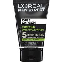 [Bill Úc] Sữa rửa mặt L'Oreal Men Expert Pure Carbon Purifying Daily Face Wash 100ml