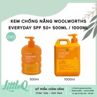 [bill Úc]Kem chống nắng Woolworths Everyday SPF 50+