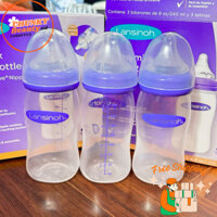 [BILL US] Bình Sữa Lansinoh Cổ Rộng Cho Bé, Núm Ti Mềm Mại, Đàn Hồi Tốt Dung Tích 240ml