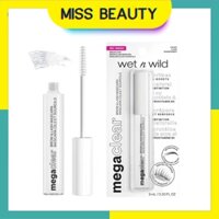 [Bill US] Chuốt mi trong suốt , không màu , Gel giữ nếp lông mày Wet N Wild MEGA CLEAR BROW & LASH MASCARA 9ml