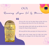 (BILL US) - Dầu dưỡng tóc OGX Renewing Argan Oil of Morocco extra penetrating oil cho tóc khô và hư tổn 100ml full box