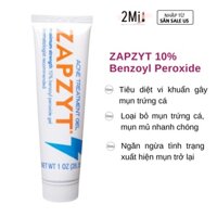 [Bill Us] Gel chấm mụn ZAPZYT 10% Benzoyl Peroxide