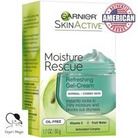 (Bill US) Kem dưỡng ẩm Garnier Moisture Rescue Refreshing Gel-Cream Màu Xanh