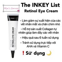 (Bill US) Kem dưỡng mắt The INKEY List Retinol Eye Cream 15ml