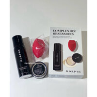 [BILL US] Set 3 món makeup Morphe gồm Xịt khoá makeup, Bông mút, Phấn phủ