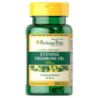 [Bill US] Viên Uống Giảm Mụn Nội Tiết, Cân Bằng Nội Tiết Dầu Hoa Anh Thảo Evening Primrose Oil 500mg Puritan's Pride