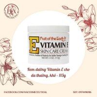 [BILL USA] Kem dưỡng Vitamin E Fruit of the Earth - 113g