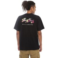 Billabong Áo Thun cotton Ngắn Tay In Chữ Và Sóng Biển Sau Lưng Thời Trang Cho Nam