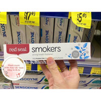 (BillChemist) Kem Đánh Răng Red Seal Toothpaste Smokers/ Strong Mint 100g