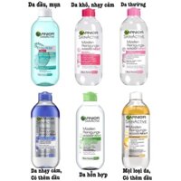 [BILL.PHÁP] Tẩy Trang Garnier Micellar Cleasing water 400ml pháp