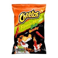 Bim Bim Phô Mai Cay Vị Chanh, Cheese Flavored Snacks, Flamin` Hot Limon Crunchy, 8 oz (226.8g) - CHEETOS