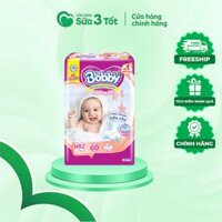 Bỉm Bobby - Miếng Lót - NB2 -60M ( 1M+ )