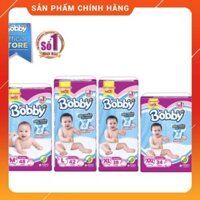 bỉm Bobby quần/dán size NB108/XS72/S56/M48/M42/M62/L38/L54/XL34/XL48