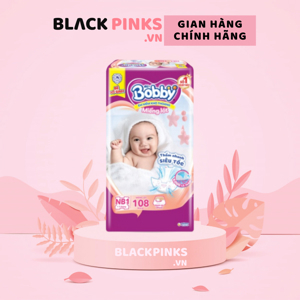 Bỉm Bobby siêu mỏng M76 - size M , 76 miếng (dành cho trẻ từ 6 - 10 kg)