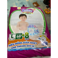 bỉm bobby size L 68+8m