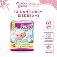 Bỉm bobby tã dán S80 +2 miếng cải tiến với rãnh thấm kim cương là lựa chọn hoàn hảo của mẹ giúp chăm sóc sức khỏe bé