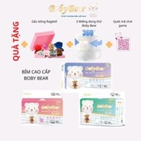 Bỉm BOBY BEAR đai đệm mây không lo hằn bụng, siêu hấp thụ, sức chứa 12 giờ size M quần 44 miếng