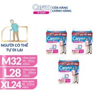 Bỉm CARYN người lớn dạng quần size M32/L28/XL24 miếng siêu mỏng nhẹ combo 3 bịch , bỉm người già chống tràn dễ di chuyển