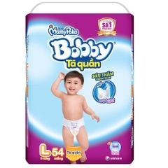 Tã quần cho bé Bobby L54 - 54 miếng (9-13kg)