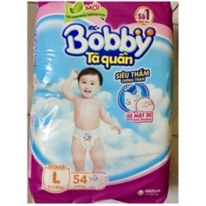 Tã quần cho bé Bobby L54 - 54 miếng (9-13kg)