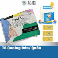 Bỉm Cooing quần/dán nội địa Hàn Quốc Quần L18,XL22,XXL18 - Dán M30,L18,XL26