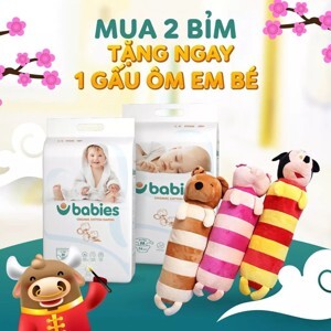 Bỉm dán Babies Orgianic NB76/S66/M56/L46