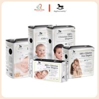 Bỉm dán cho bé Applecrumby size NB04/S16/M15/L14/XL24, tã dán siêu mỏng cho trẻ - Monnie Kids