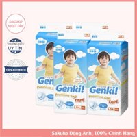 Bỉm Dán Genki Premium Soft Size L 54 Miếng Chất Bông Mềm Mịn Ôm Khít Thấm Hút Chống Tràn Cho Bé Yêu Luôn Thoải Mái