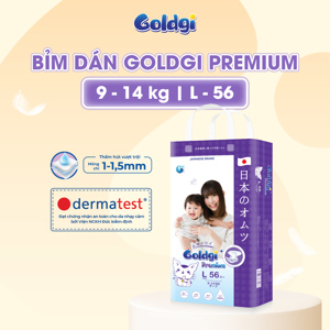 Bỉm dán Goldgi Size L56 (9-14KG)