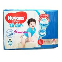 Bỉm dán Huggies M76 (5-10kg), L68 (8-13kg), XL62 (11-16kg), XXL56 (trên 14kg)