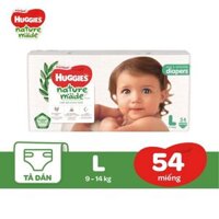 Bỉm dán Huggies Platinum Nature Made - L54 (9-14kg)