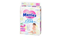 Bỉm dán Merries size M - 64 miếng (cho bé 6 - 11kg)                     (Mã SP:                          BMR_004)