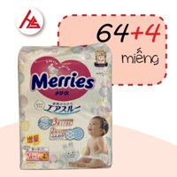 Bỉm dán Merries size M 68 miếng