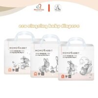 Bỉm dán Momo Rabbit Eco Singsing cho bé S36 M32 L30, tã dán siêu mỏng thấm hút tốt - Monnie Kids