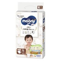 Bỉm dán Moony Natural size M 46 miếng (6 – 11kg)