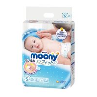 Bỉm dán Moony size S 84 miếng( 4- 8 kg )