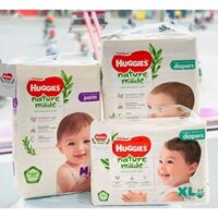 Bỉm dán/ quần Huggies Nature Made Size NB60/S82/M64/L54/XL44/XXL36