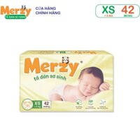 Bỉm dán sơ sinh Merzy XS gói 42 miếng