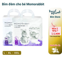 Bỉm đêm momorabbit Hàn Quốc, bỉm đêm cho bé siêu thấm hút đến 12 tiếng, thoáng khí đủ size L XL XXL