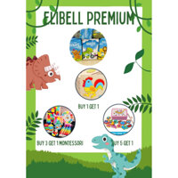 Bỉm Elibell Premium ⚡ GIÁ TỐT NHẤT ⚡ Bỉm dán/ quần Elibell hàng nội địa Nga Siêu thấm Siêu mềm đủ size S76/M64/L54/XL44