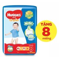 Bỉm Huggies quần đủ size XL60+8 tràm trà