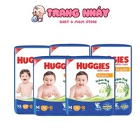Bỉm Huggies quần/dán đủ size M74/L68/XL62/XXL56 mẫu mới tràm trà - SỮA BỈM TRANG NHÁY