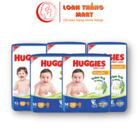 Bỉm Huggies quần/dán đủ size M74/L68/XL62/XXL56 mẫu mới tràm trà.