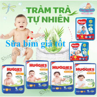 Bỉm Huggies quần/dán đủ size M74/L68/XL62/XXL56 mẫu mới tràm trà