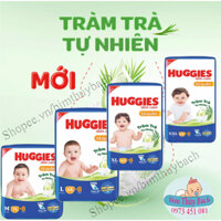 Bỉm Huggies quần/dán đủ size M74+10/L68+8/XL62+8/XXL56+8 tràm trà tự nhiên mới