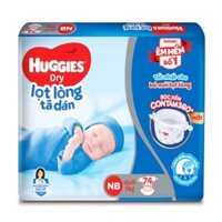 bỉm huggies size nb 74 miếng