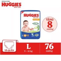 Bỉm Huggies Skincare quần tràm trà đủ size M76/L68+8/XL60+8/XXL54+8