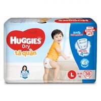 Bỉm Hugies L38 +6 miếng cho bé 9 – 13kg